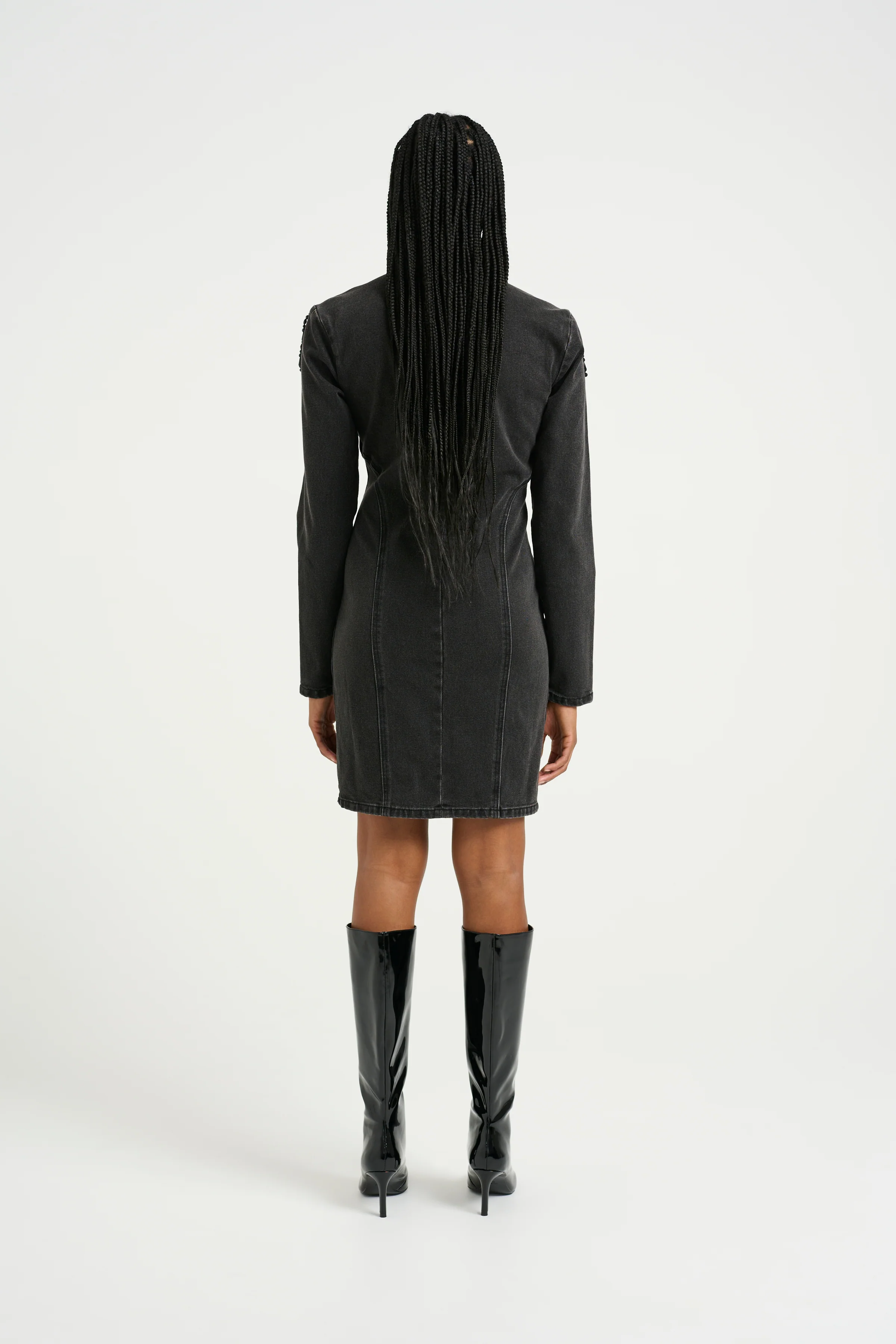 GESTUZ  SimilinaGZ kjole - Dark Grey Washed