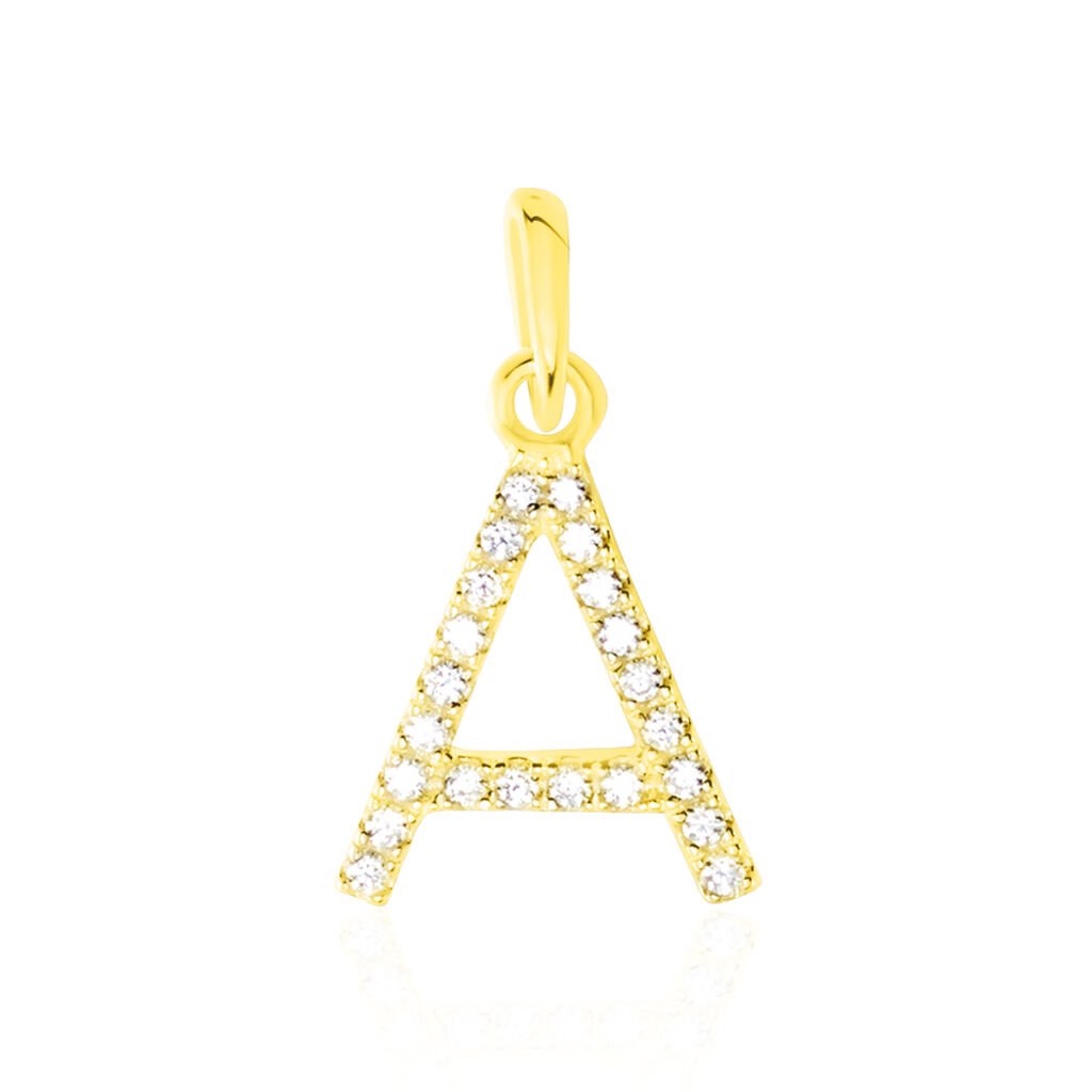 Pendentif Klementine Or Jaune Oxyde De Zirconium