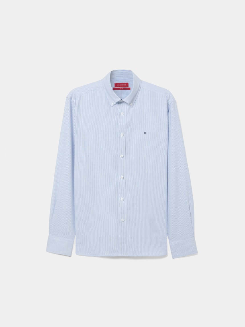 Camisa slim fit em algodão