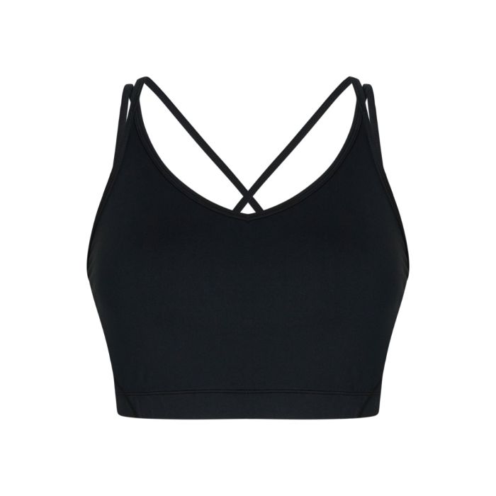 Zebdia Dame BH Sports Bra Slim Strap Sort