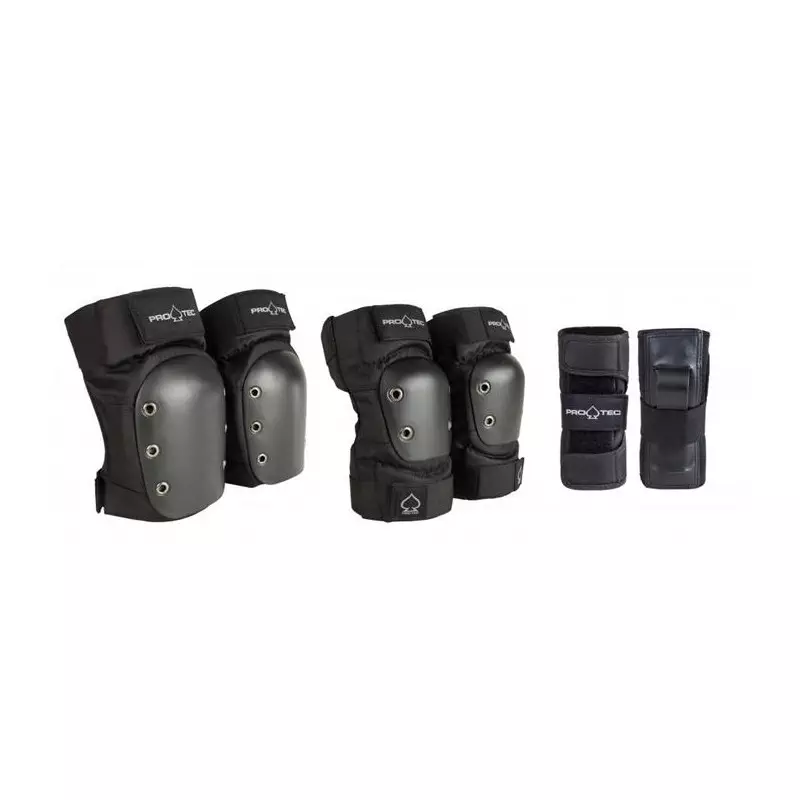 Set de protection PRO-TEC Street Gear Junior 3 Pack Black