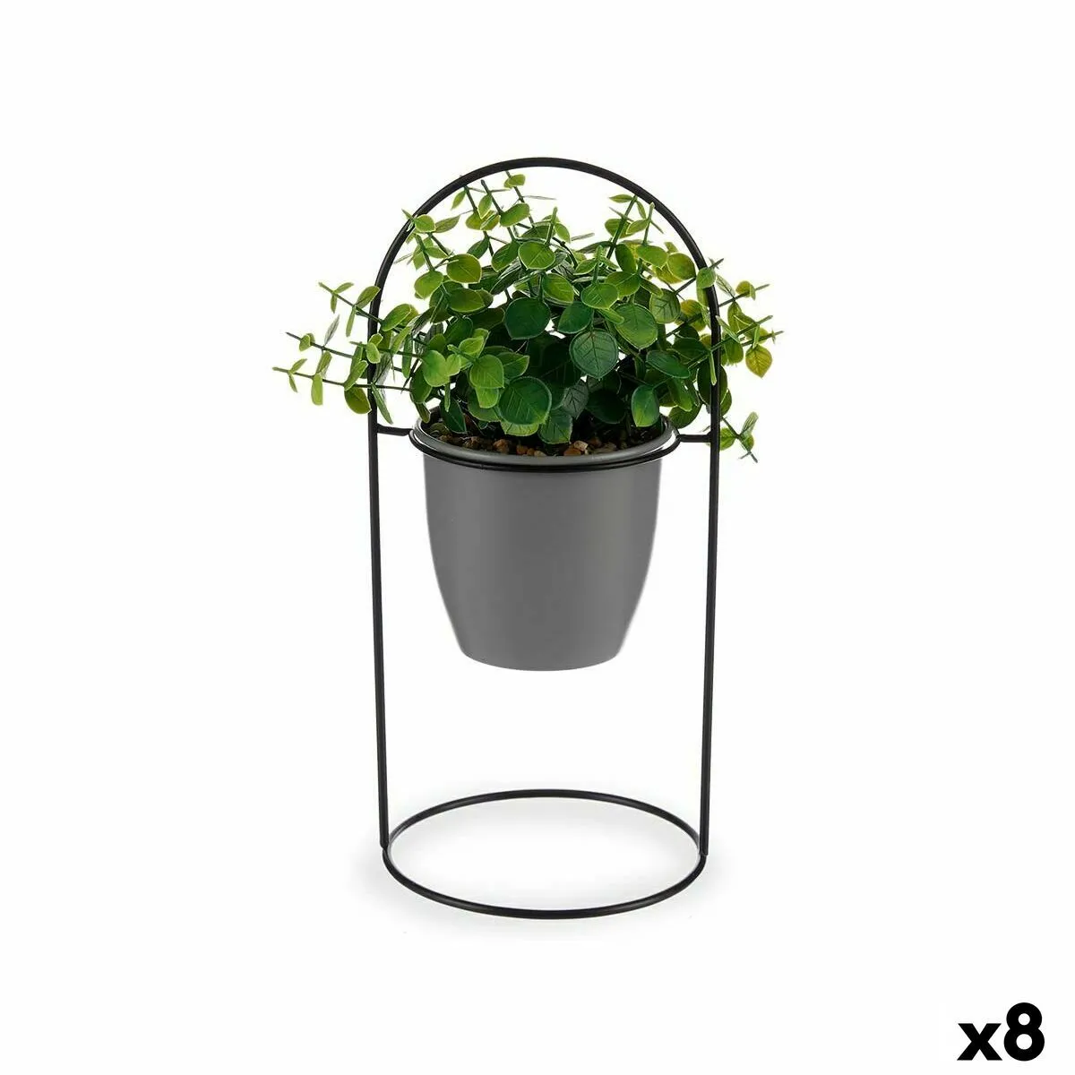 Ibergarden Plante décorative Volets Ronde Métal (8 Unités)