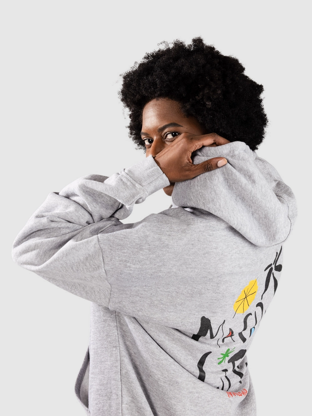 Macba Life Palm Hoodie heather grey