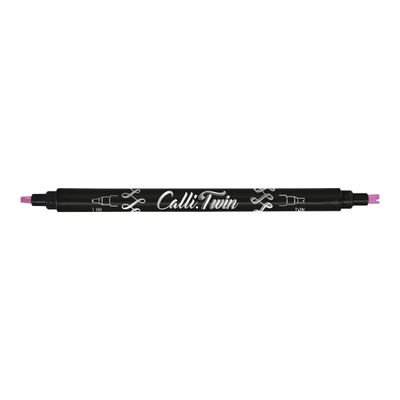 Online Calli Twin - Stylo pinceau à double embout - feutre de calligraphie - lavande