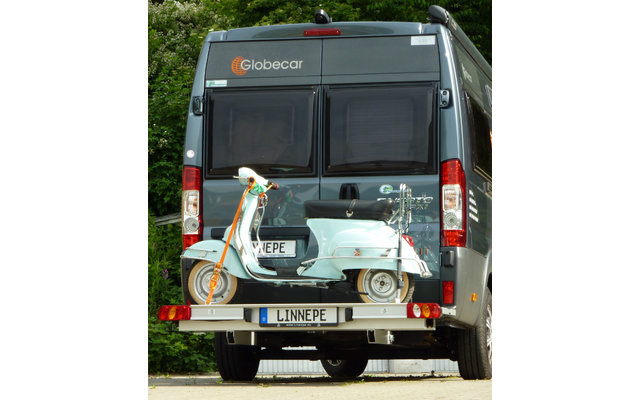 Linnepe SlidePort Lastenträger für Fiat Ducato ab 07/2006  für 1 Roller oder 1 Motorrad mit Überhang
