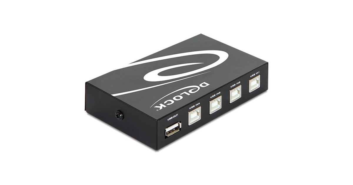 DeLOCKSwitch USB 2.0 4 port manual usb-switch