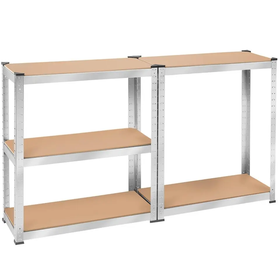 tectake Werkplaatsrek, Zilver