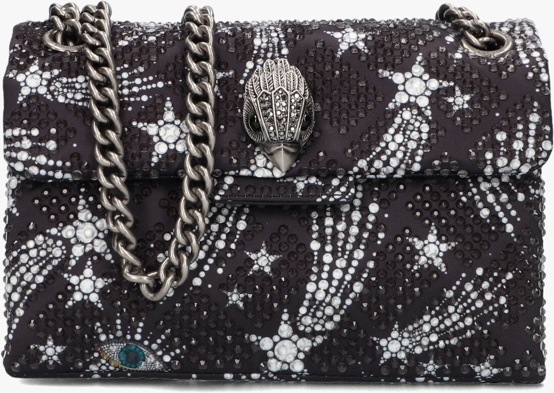 KURT GEIGER LONDON zwarte kurt geiger london schoudertas fabric mini kensington