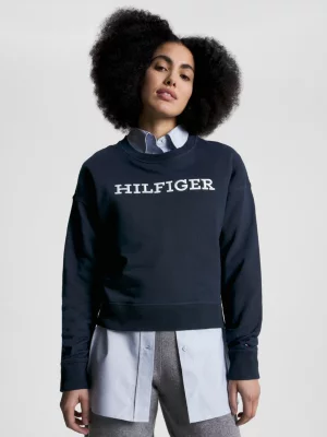Moletom Hilfiger Monotype com bordado
