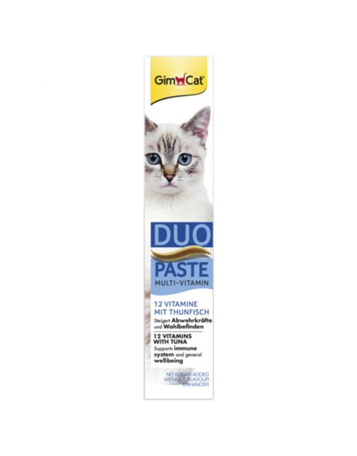 Gimcat Multi-Vitamin Duo-Pasta - Kattensnack - Tonijn Vitamin 50 g Multi-Vitamine