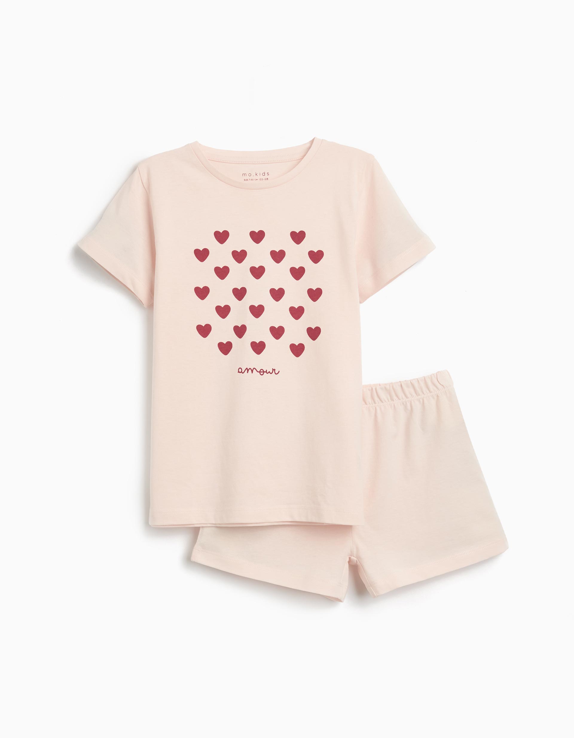 Pijama Jersey, Menina, Rosa Claro
