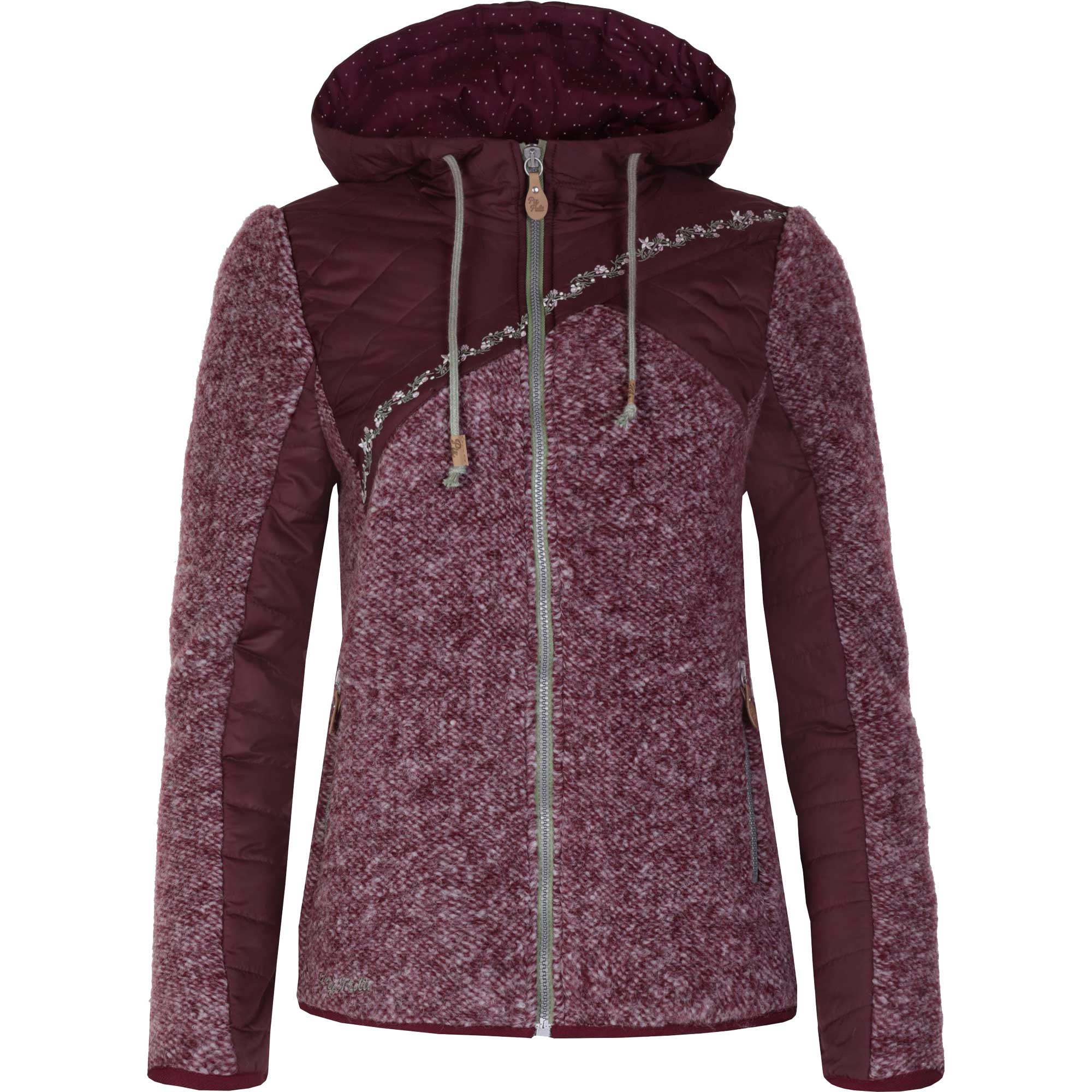 Piz Palü Harburg Kapuzenjacke Damen aubergiene