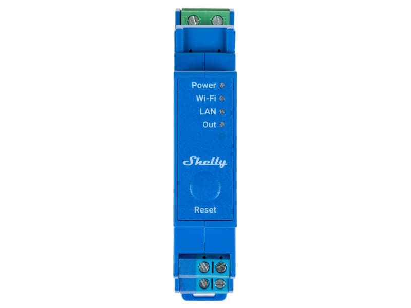 Shelly WLAN-Schaltaktor Shelly Pro 1 DIN-Rail-WiFi-Switch, IP Relais mit Shelly Pro AddOn Schnittstelle