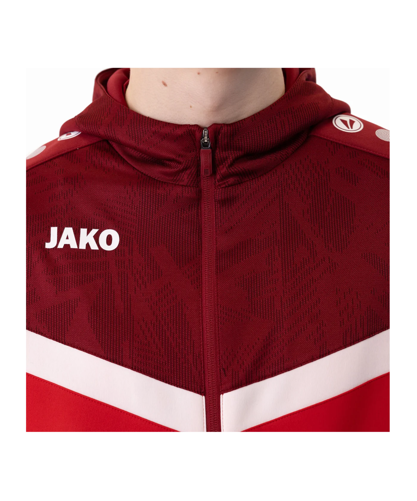 JAKO Iconic Kapuzenjacke Rot F103
