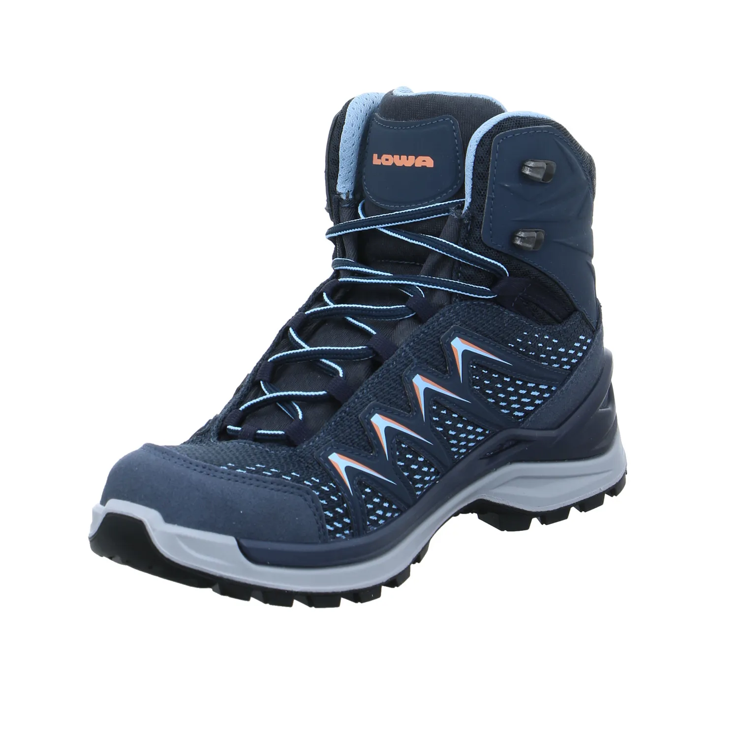 LOWA Wander- Bergschuh Damen Blau Lederimitat  Gore-Tex