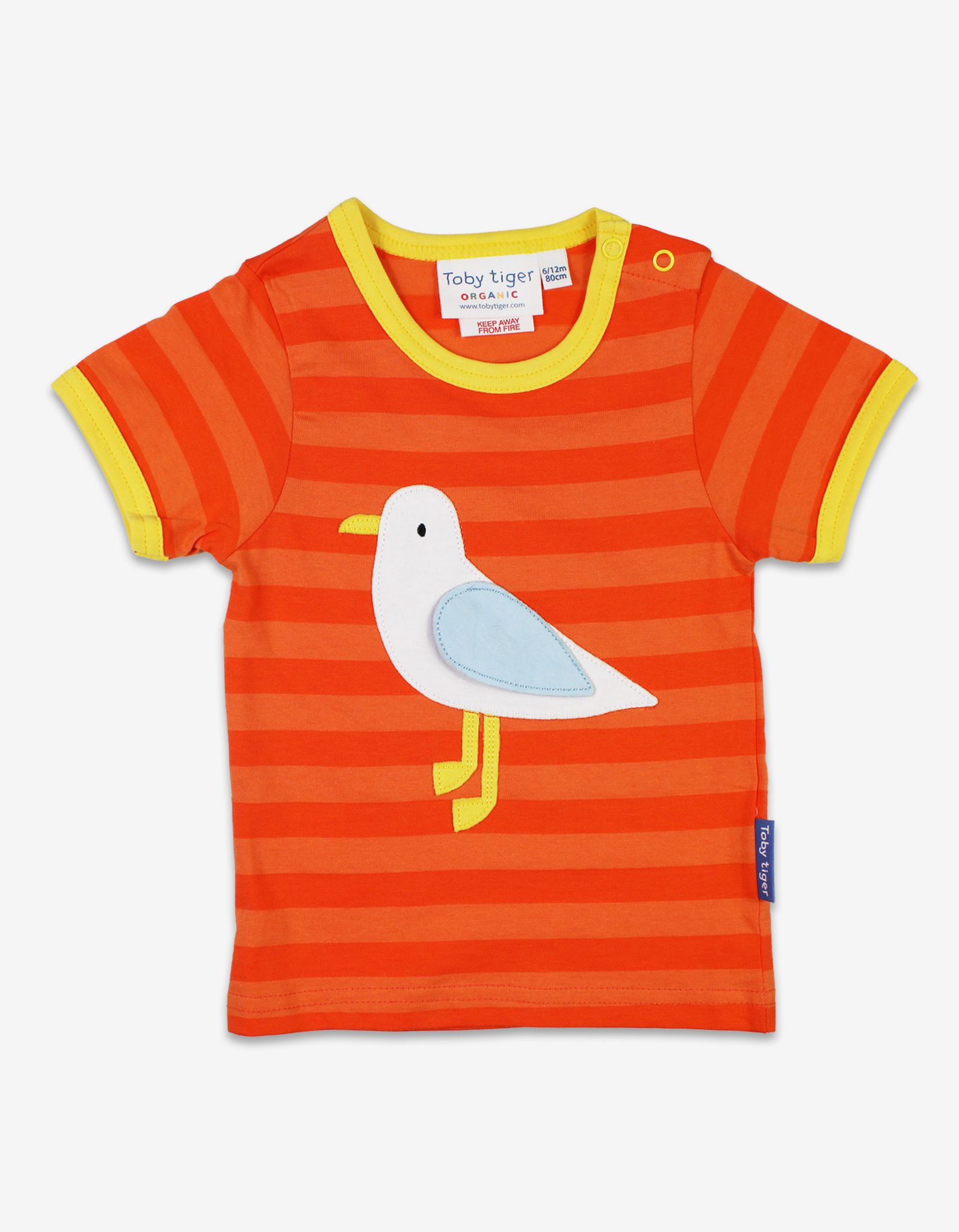 Toby Tiger Kurzarmshirt mit Möwen-Applikation