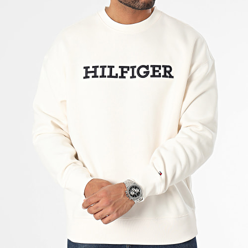 Sweat Crewneck Monotype Embroidery 2726 Blanc