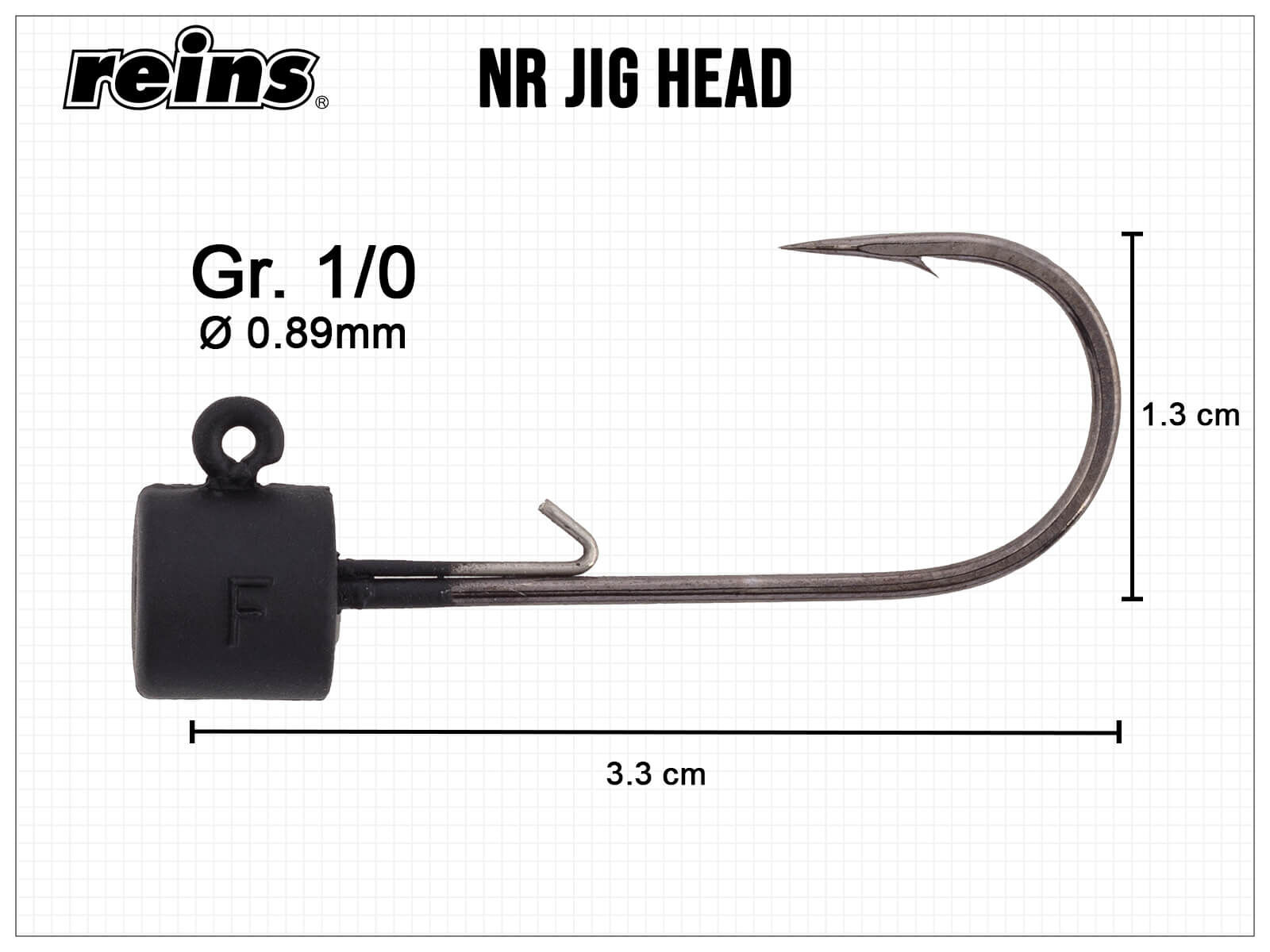reins NR Jig Heads (2.7g)(Reins)