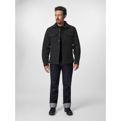 Herren-Overshirt, Anthrazitmelange