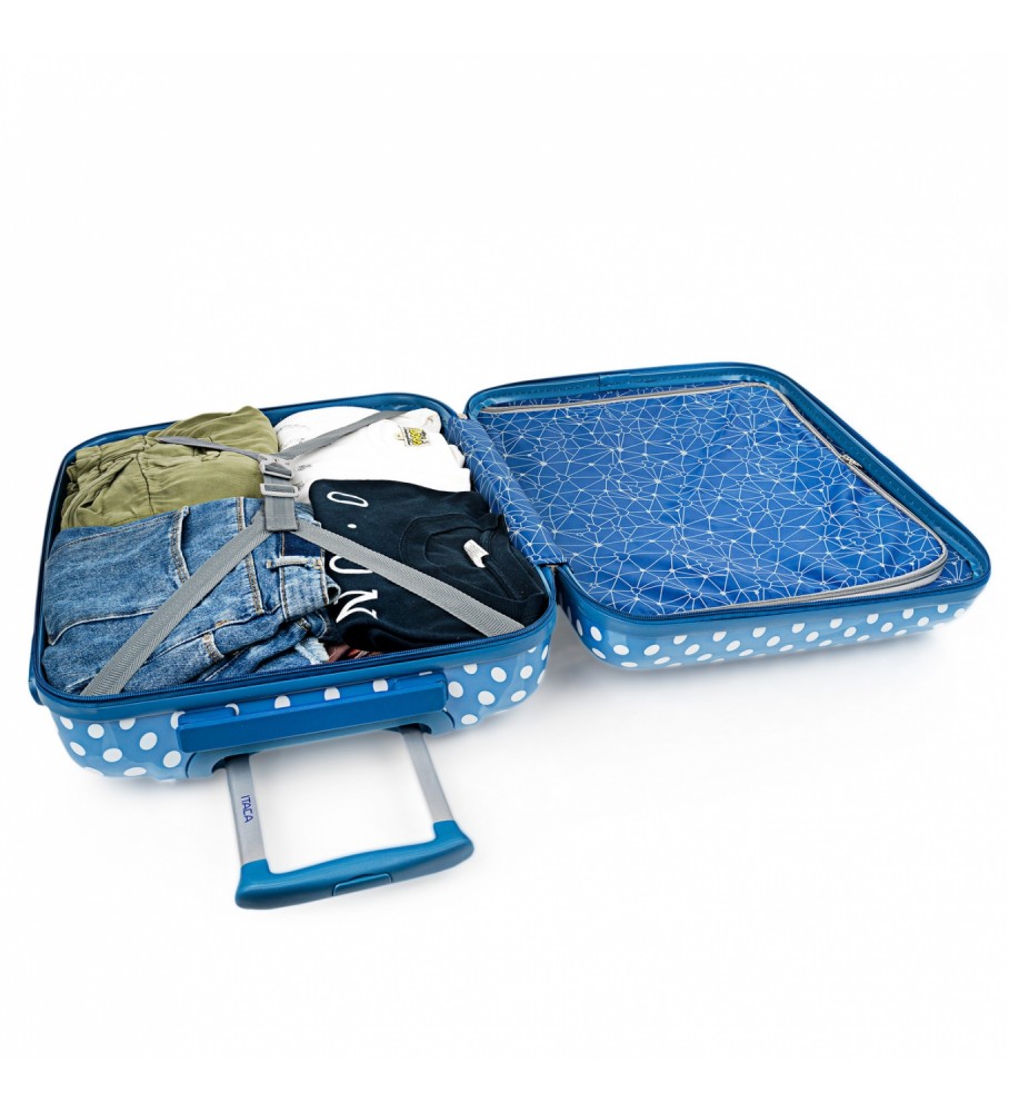 Mala de cabine pequena ITACA 702450 Azul -55x40x20-