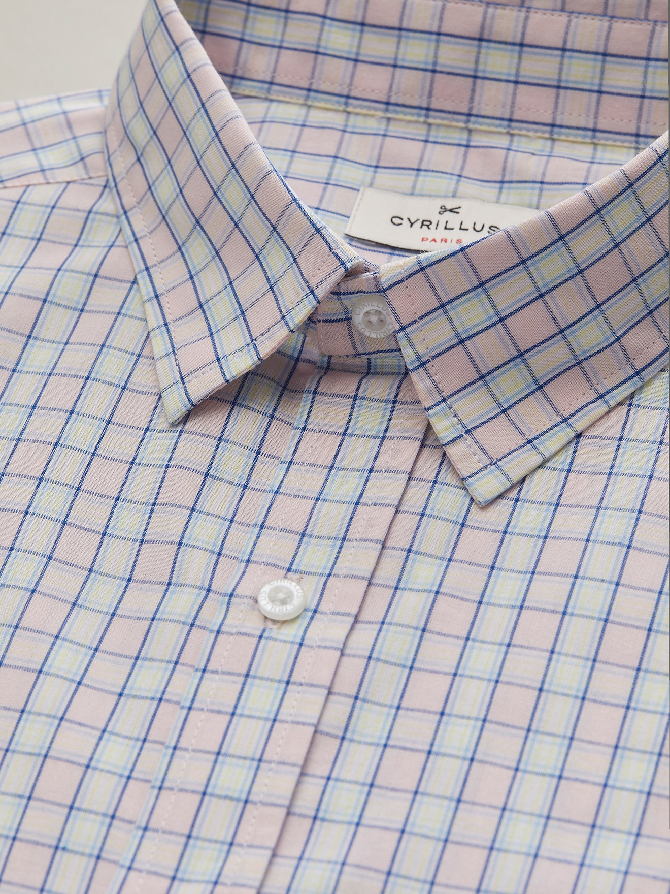 Chemise manches courtes Regular Fit carreaux homme
