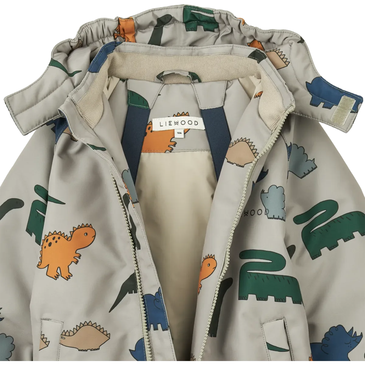 Liewood Isa Snowsuit dinosaurs mist