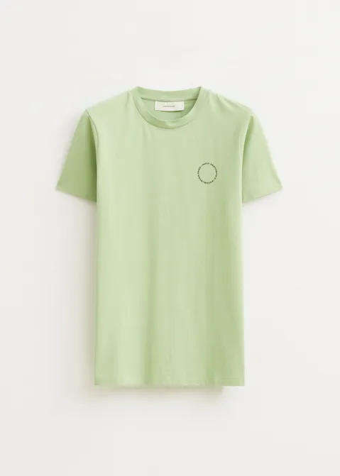 T-shirt met print merk groen (GRN.L)