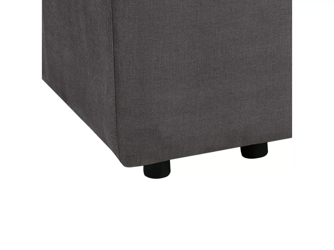 Canapé 3 places modulable en velours gris foncé FALSTERBO