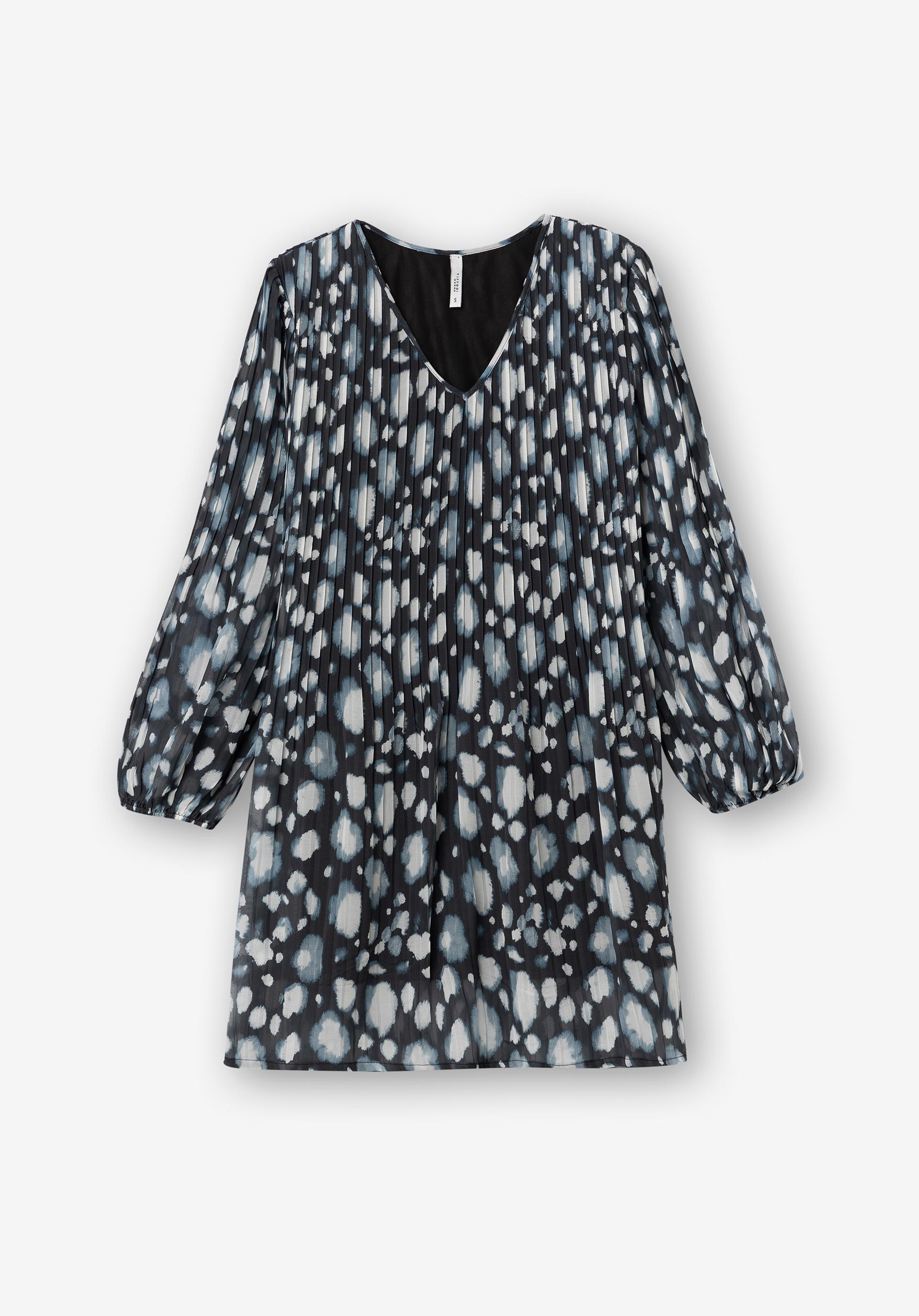 Vestido Plissado Estampado