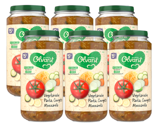 Olvarit 15m  Vegetarische Pasta Courgette Mozzarella 250GR