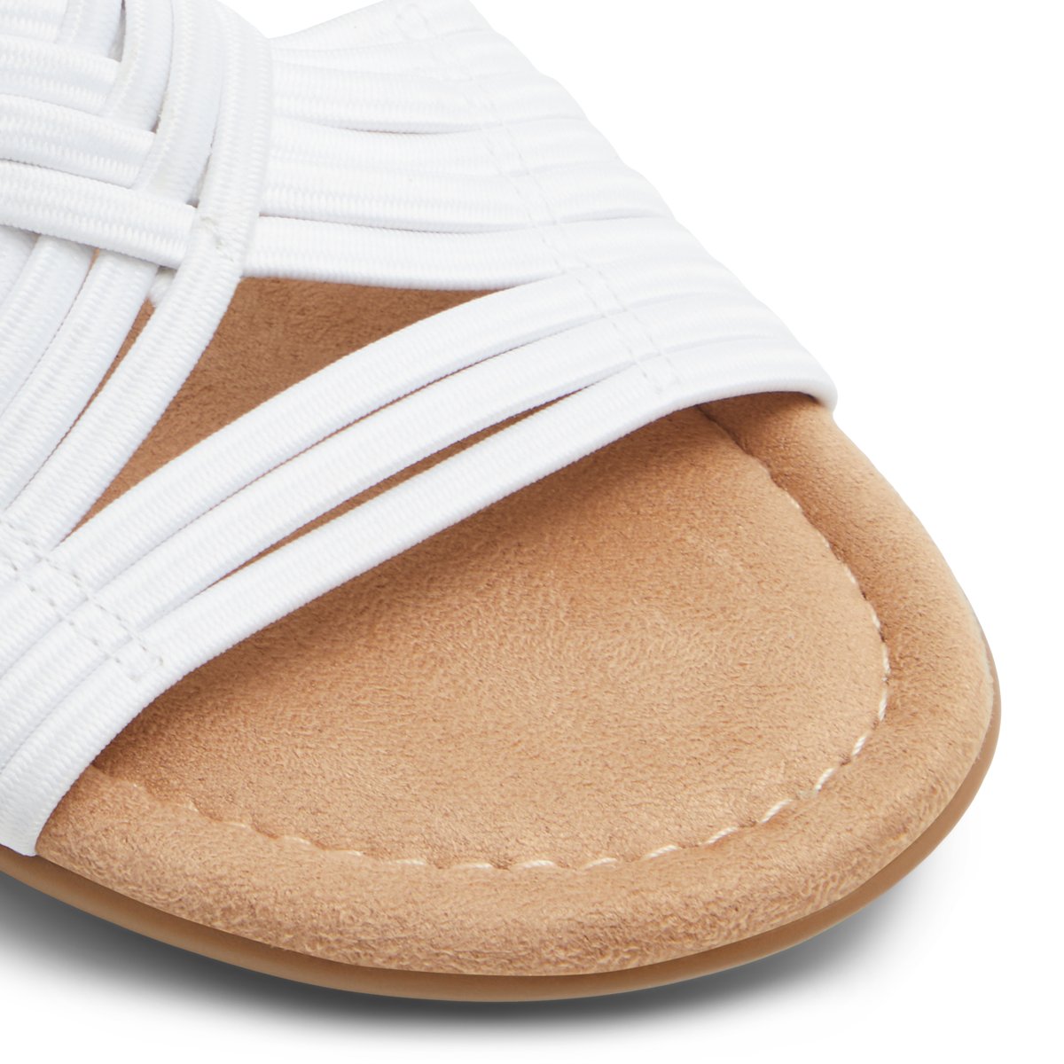 SOLEMATE-Etharehan-Sandales à lanières - Talon plat - Blanc