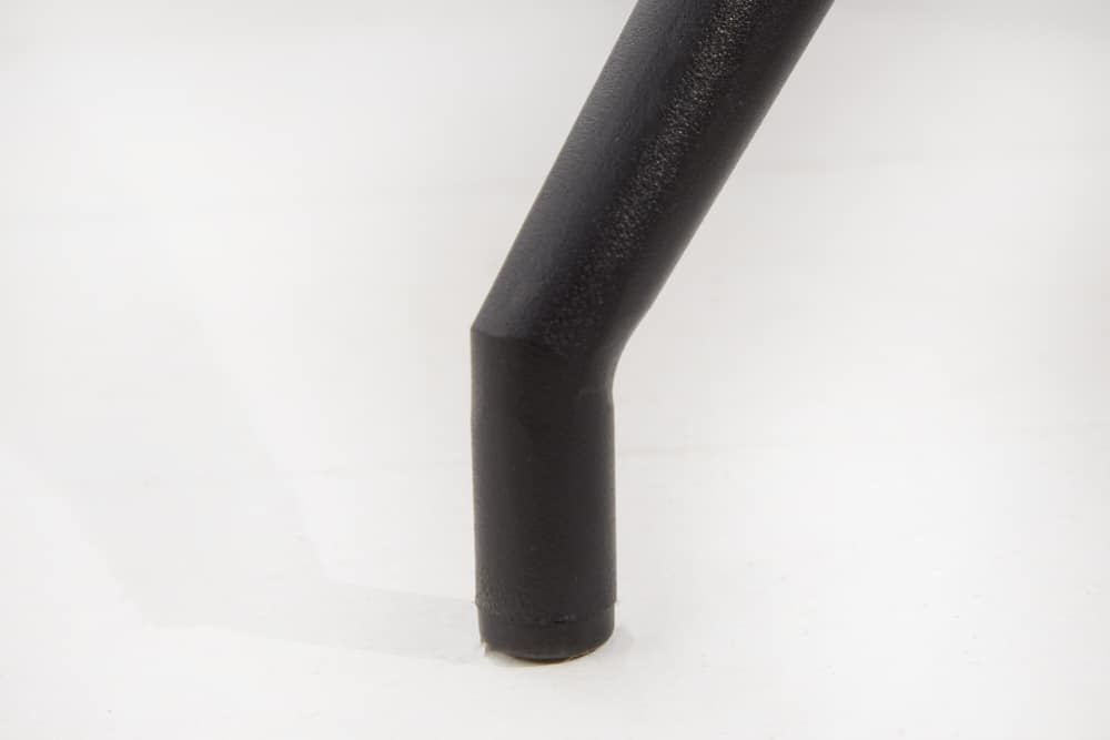 Design Stuhl DIVANI dunkelgrau Metallgestell schwarz im Retro Stil