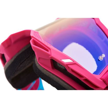 Masque cross 100% ACCURI 2 - EXCELSIOR - IRIDIUM BLUE 2023 - Rouge / Bleu