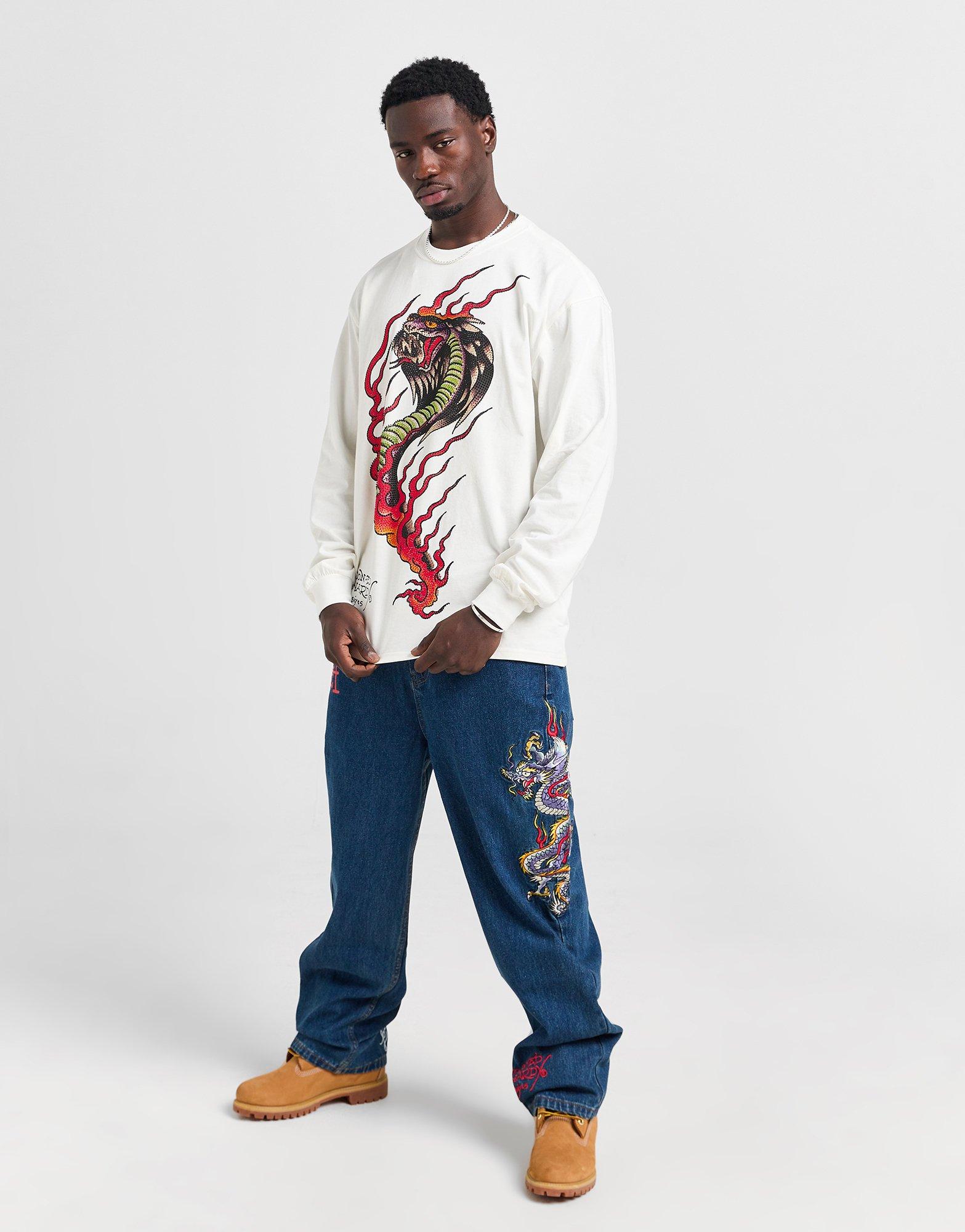 Ed Hardy T-shirt à manches longues Venom Slither