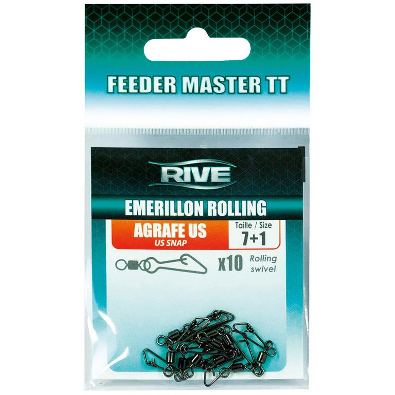Emerillon Rolling Agrafe Rive Rolling Us Feeder Master Tt - Par 10