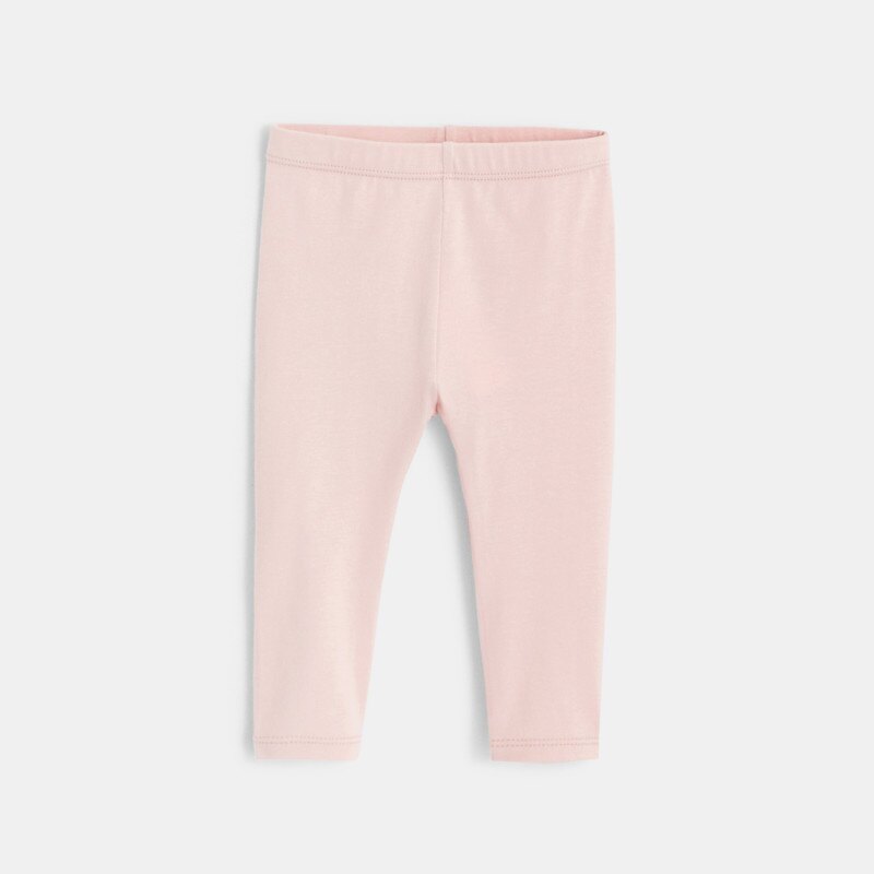 Robe tissu fantaisie bulles et legging rose naissance Rose