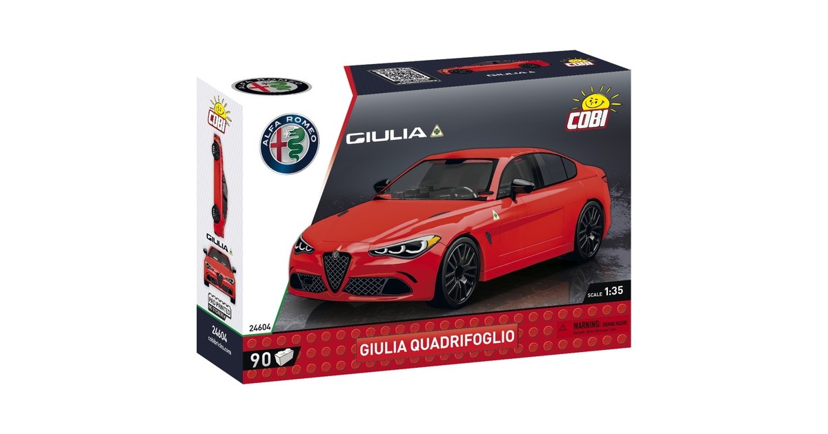 COBIAlfa Romeo Giulia Quadrifoglio Constructiespeelgoed  (Schaal 1:35)