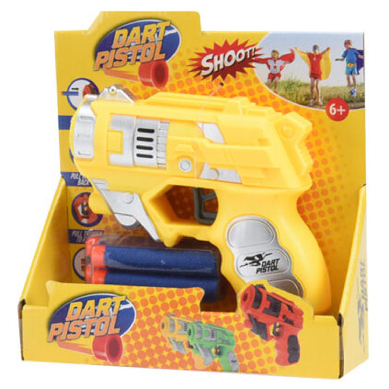 Dart Pistool met 4 Pijlen