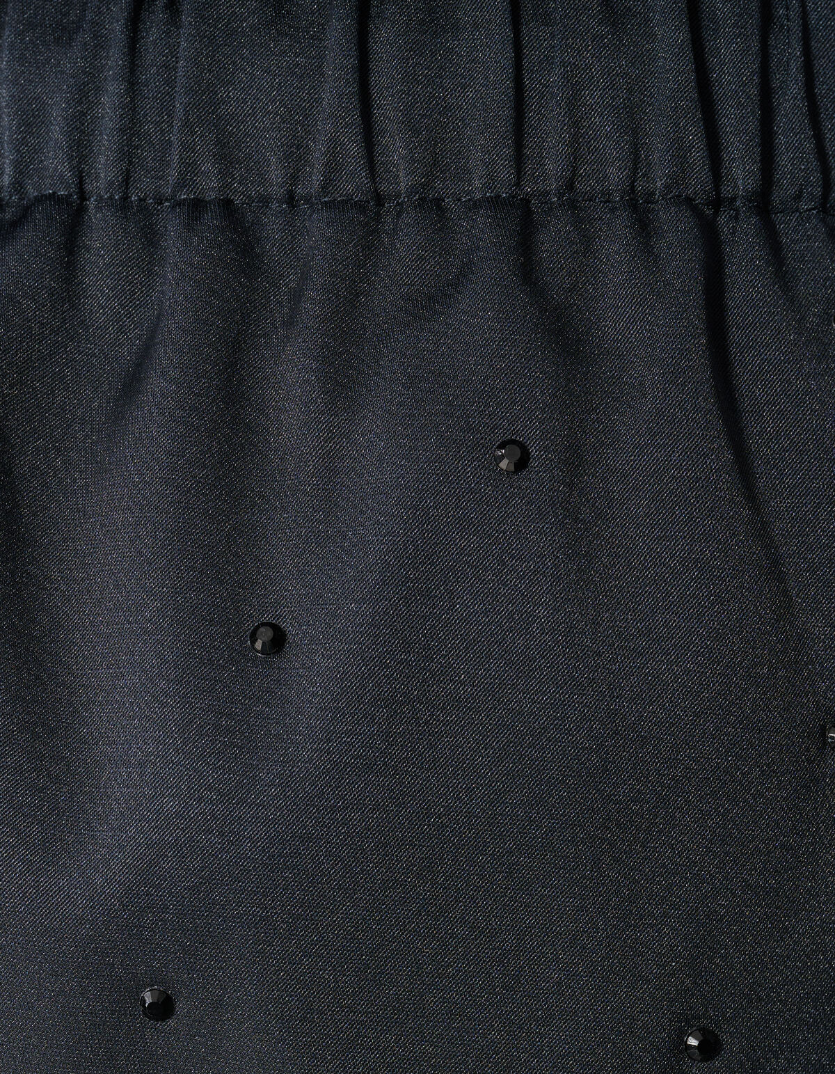 Strass Mini Rok Donkerblauw
