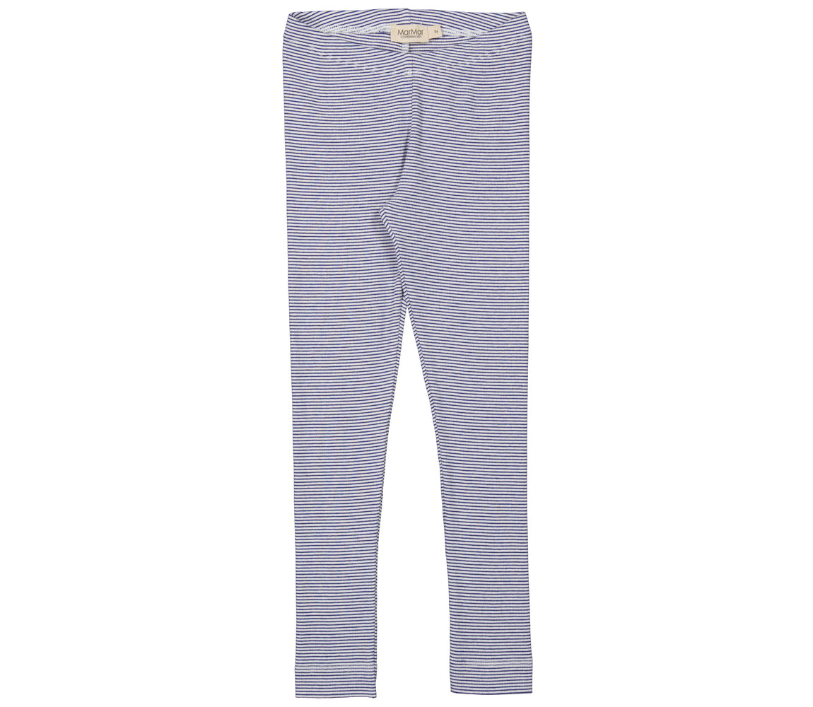 Leg, Leggings - Blue Stripe