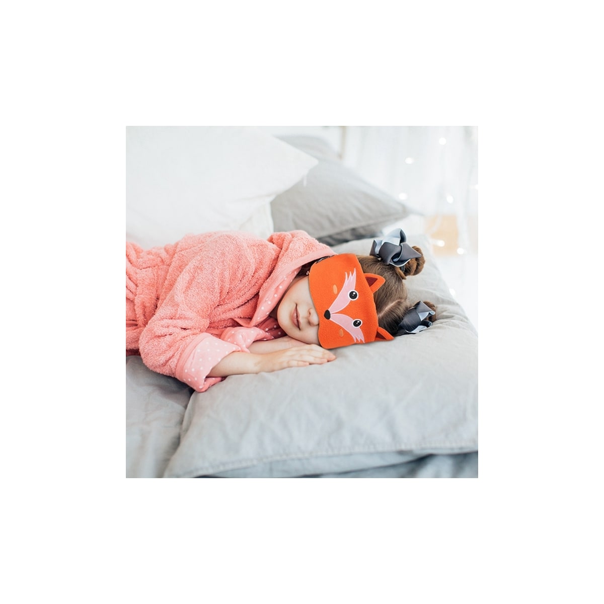 Pannebånd med hodetelefoner og Bluetooth / sovemaske Oransje