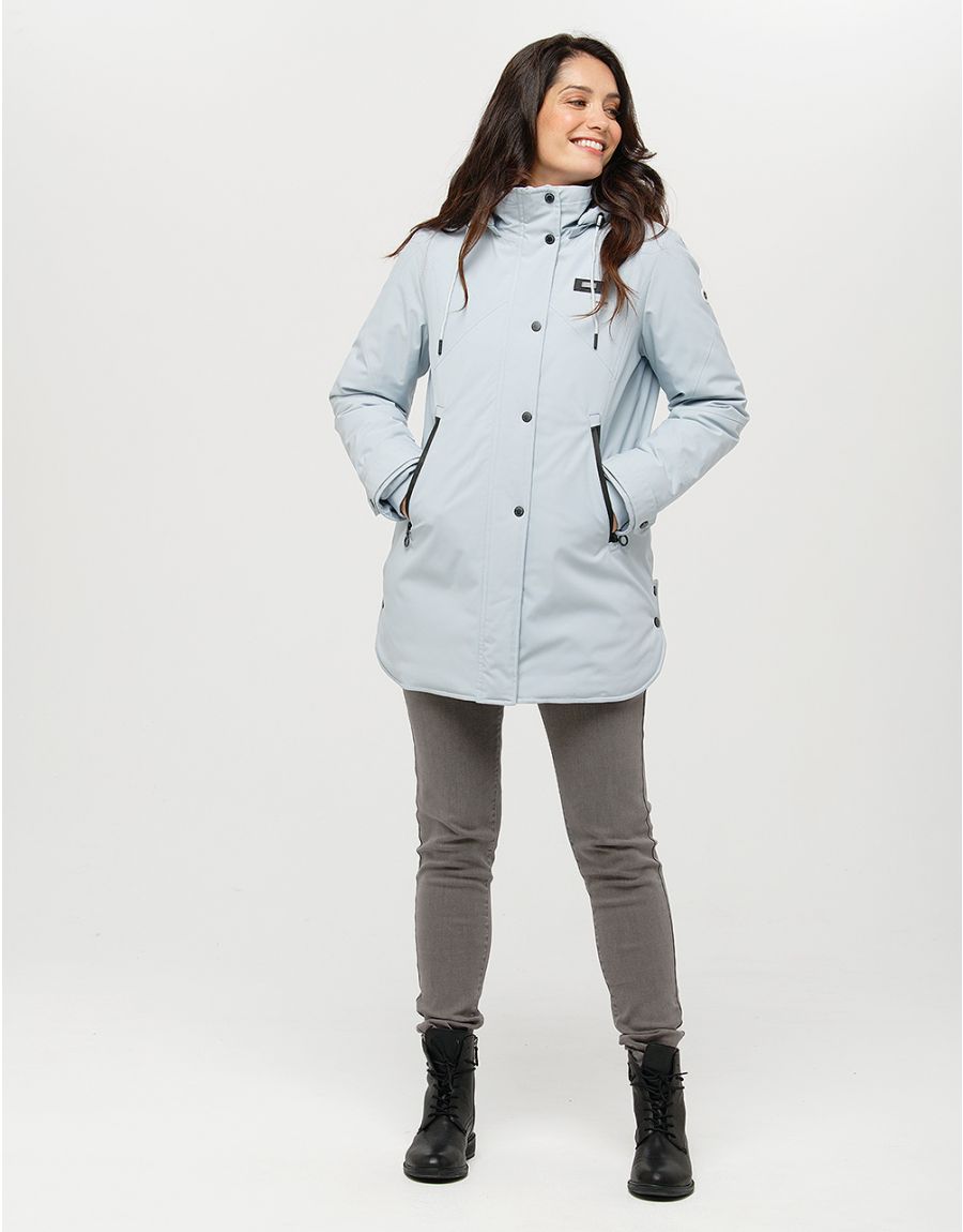 Parka bleu imperméable