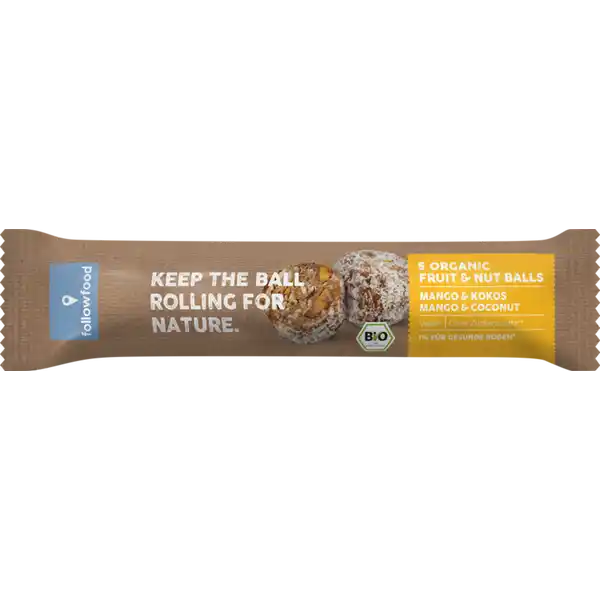 Organic Fruit & Nut Balls Mango & Kokos