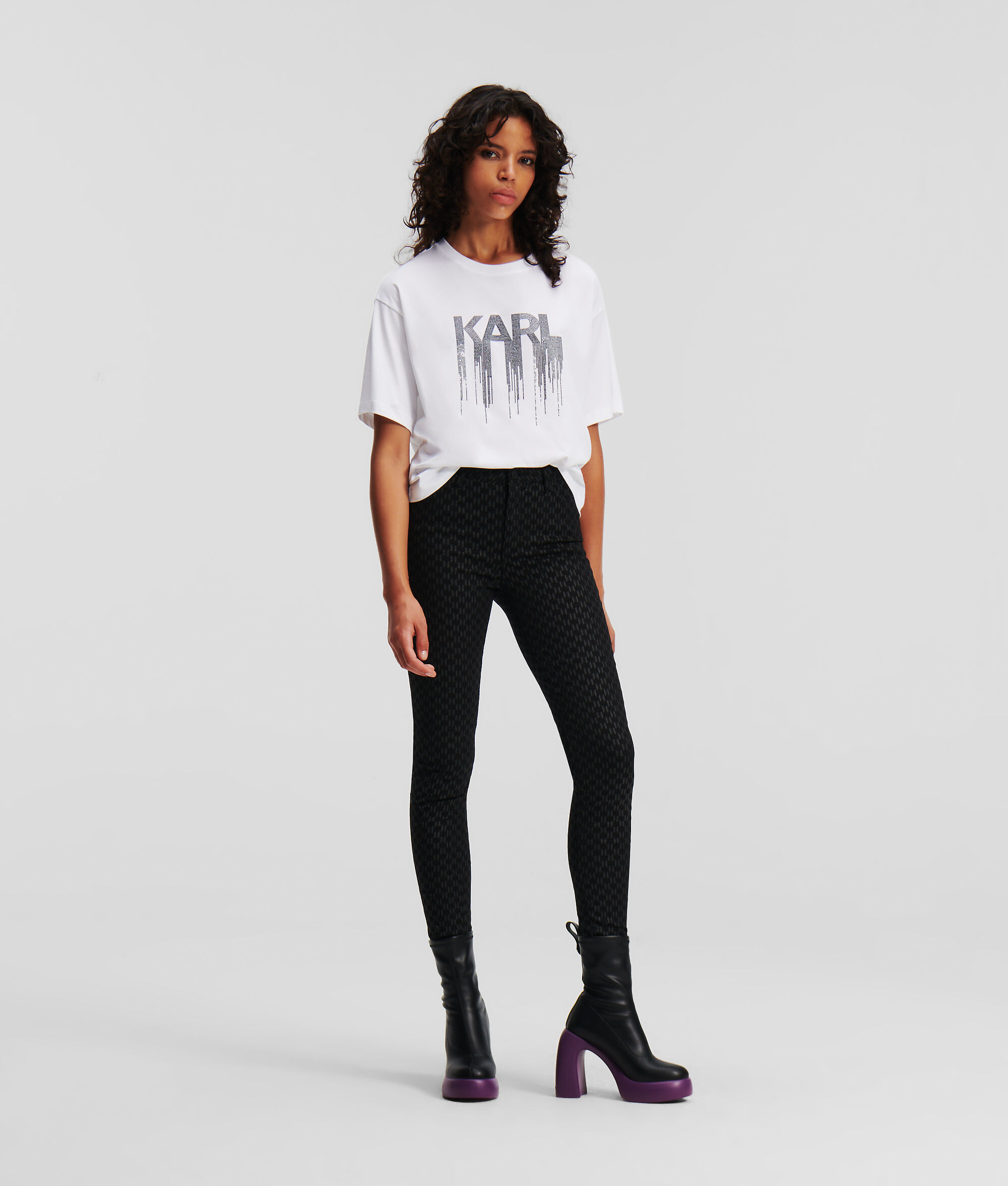 JEAN SKINNY KL MONOGRAM BRILLANT