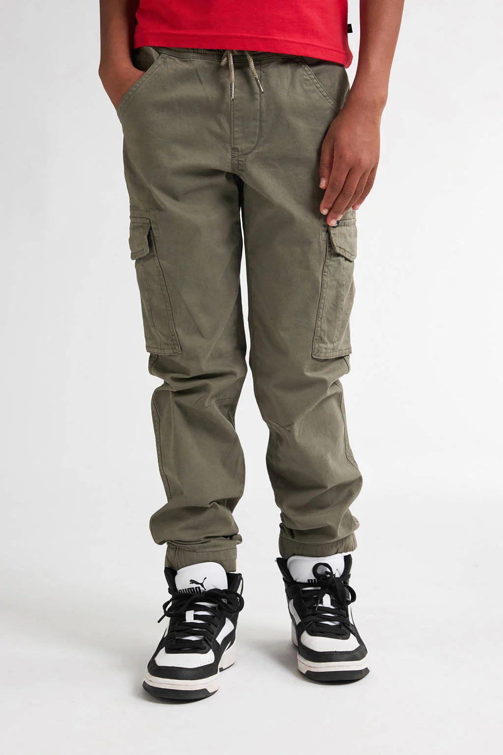 Petrol Industries regular casual broek groen