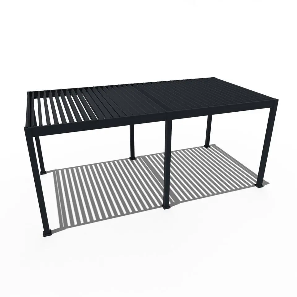 Orion Deluxe overkapping elektrisch met LED 360 x 720 antraciet