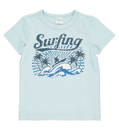 Freds WoRød T-Shirt - Jersey Surfing - Light Blue
