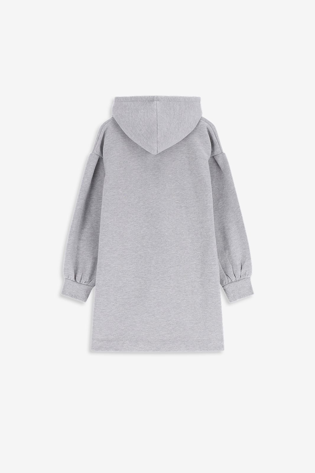 Grijze sweatjurk met artwork