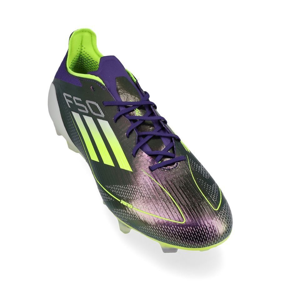 adidas F50 Elite FG Fast Reborn - Violet/Blanc/Lucid Lemon ÉDITION LIMITÉE