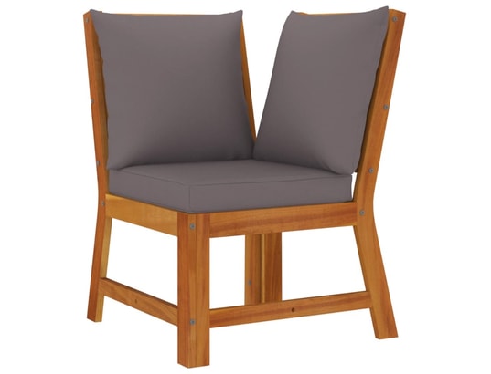 LES TENDANCES - Salon extérieur Salon de jardin-brun-5 places-114.5x60.5x81-491996